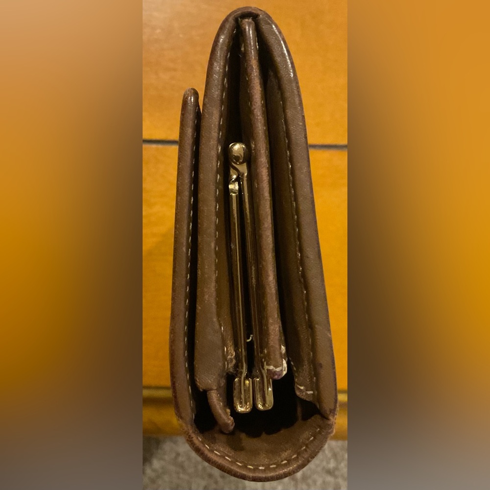 Fendi Brown & Black Zucca Canvas Leather Continental Wallet - Picture 7 of 16